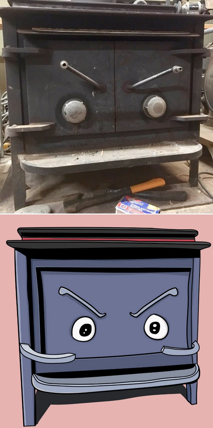 Artista com pareidolia resolveu ilustrar como ele enxerga as coisas em sua volta 13