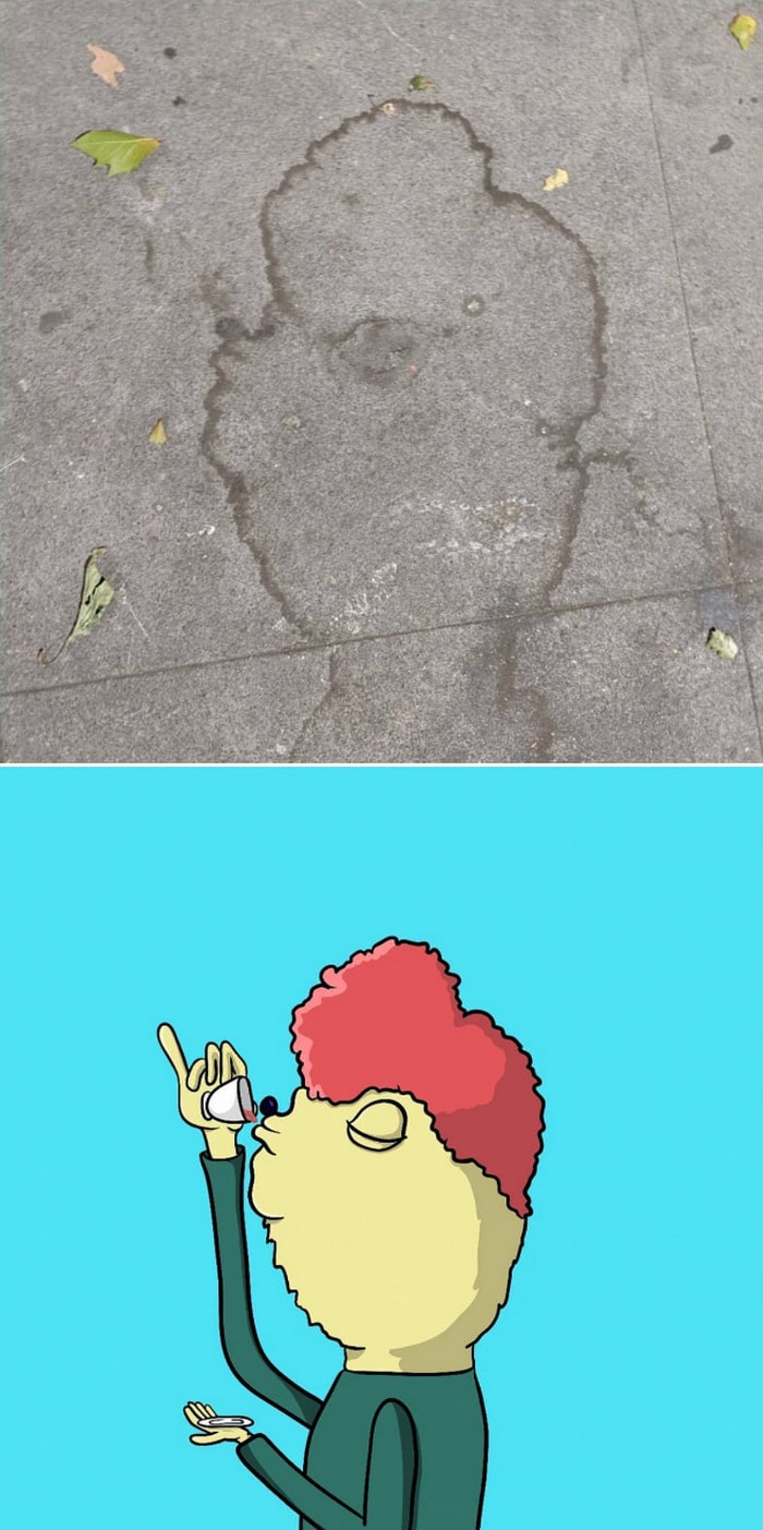 Artista com pareidolia resolveu ilustrar como ele enxerga as coisas em sua volta 14