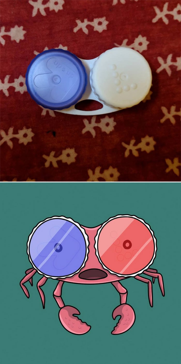 Artista com pareidolia resolveu ilustrar como ele enxerga as coisas em sua volta 15