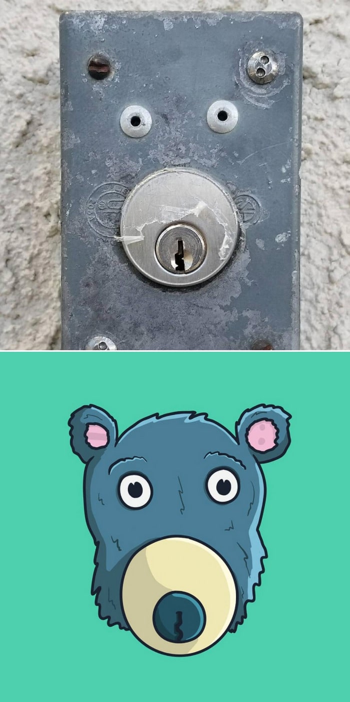 Artista com pareidolia resolveu ilustrar como ele enxerga as coisas em sua volta 16