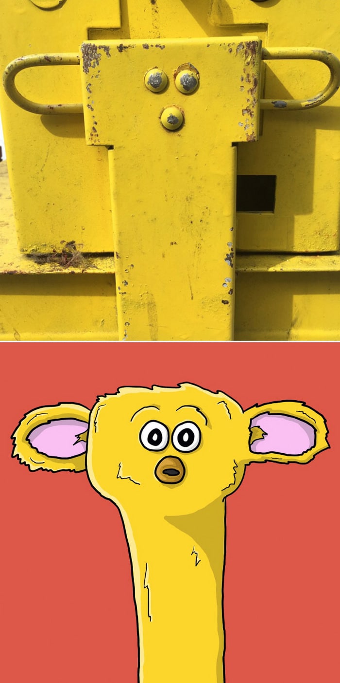 Artista com pareidolia resolveu ilustrar como ele enxerga as coisas em sua volta 17