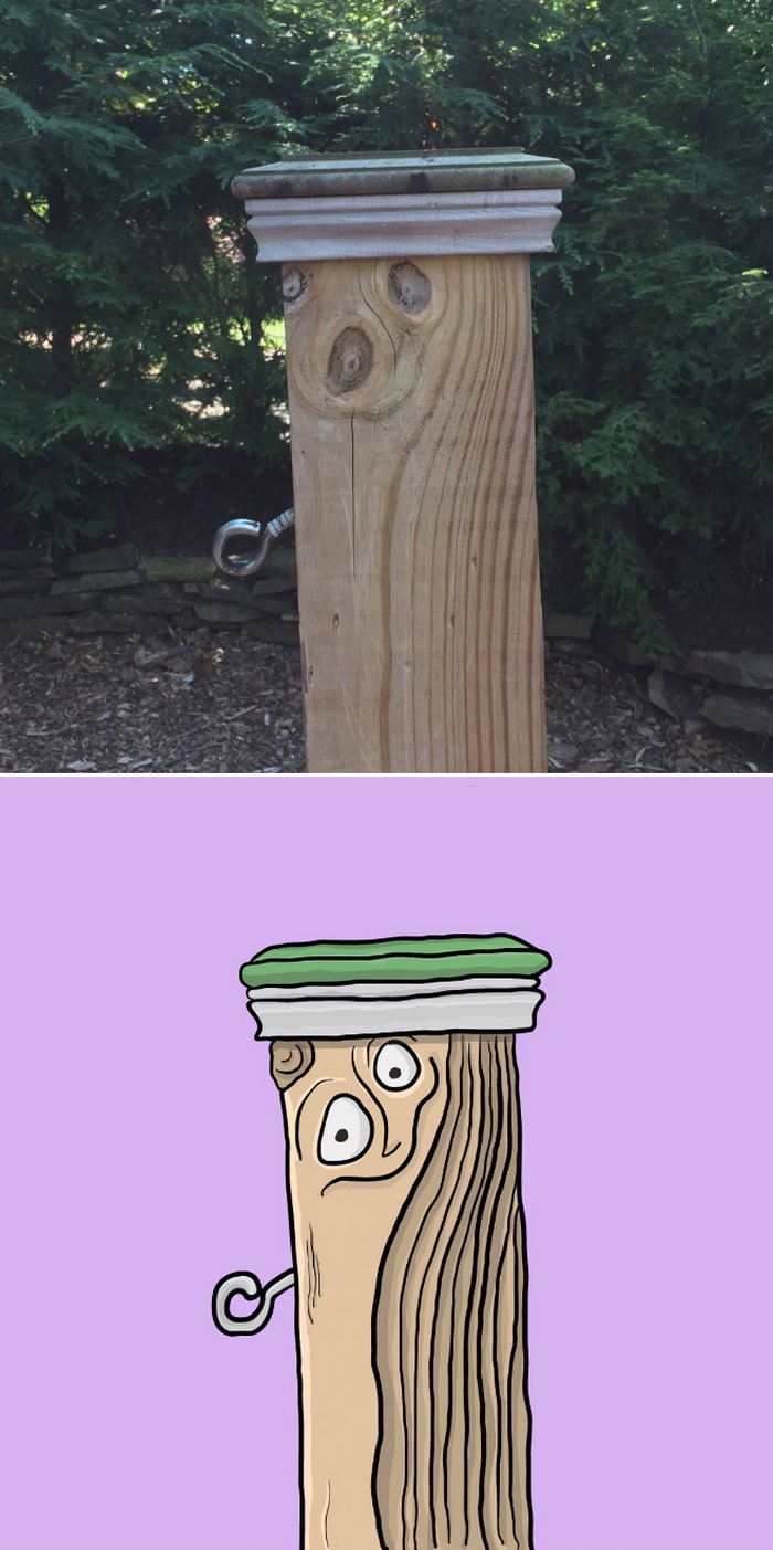 Artista com pareidolia resolveu ilustrar como ele enxerga as coisas em sua volta 18