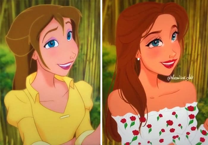 Artista reimagina personagens da Disney como mulheres e homens modernos 18
