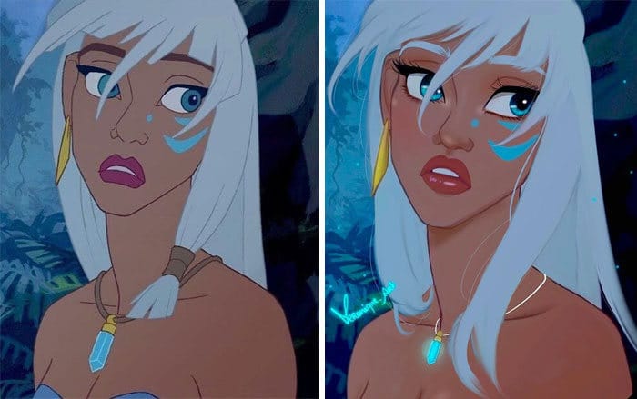 Artista reimagina personagens da Disney como mulheres e homens modernos 24
