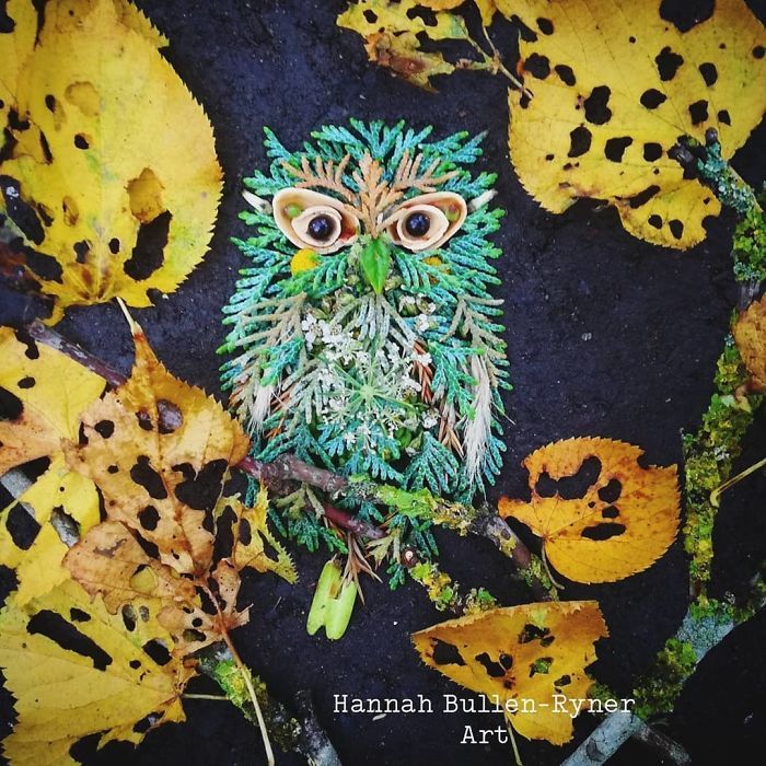 Artista usa coisas que encontra nas florestas para criar lindas mandalas de pássaros 29