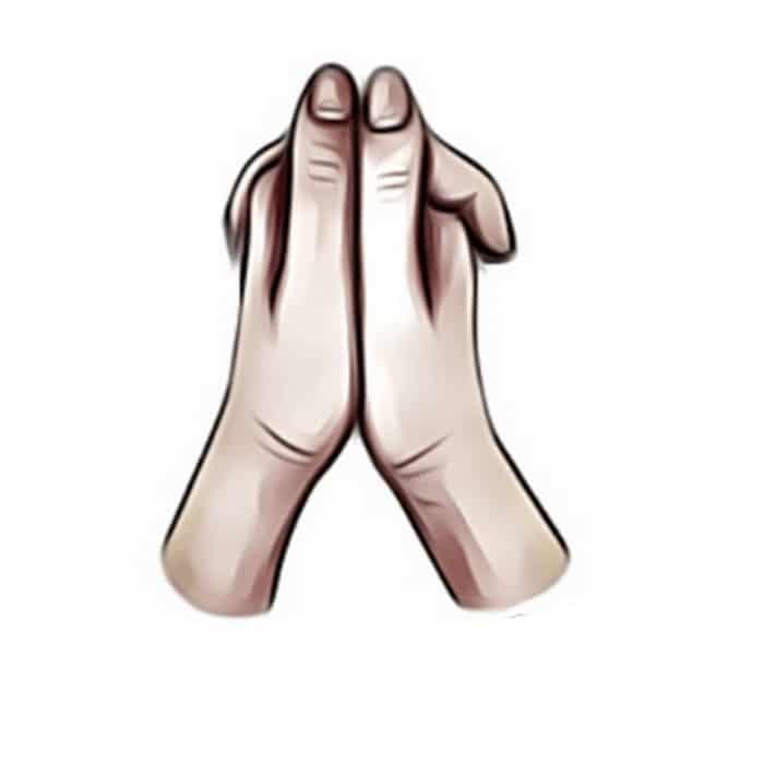 Como você cruza as mãos? 3