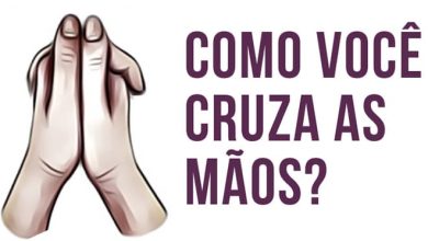 Como você cruza as mãos? 7