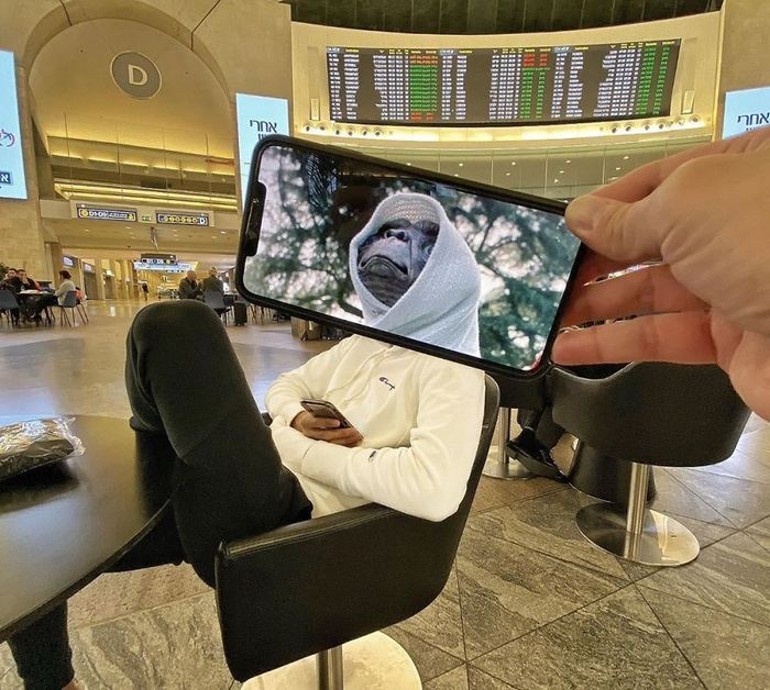 Fotos divertidas tiradas com dois smartphone 4