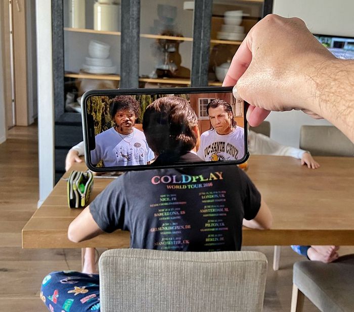 Fotos divertidas tiradas com dois smartphone 28