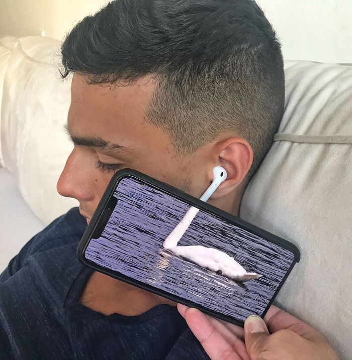 Fotos divertidas tiradas com dois smartphone 38