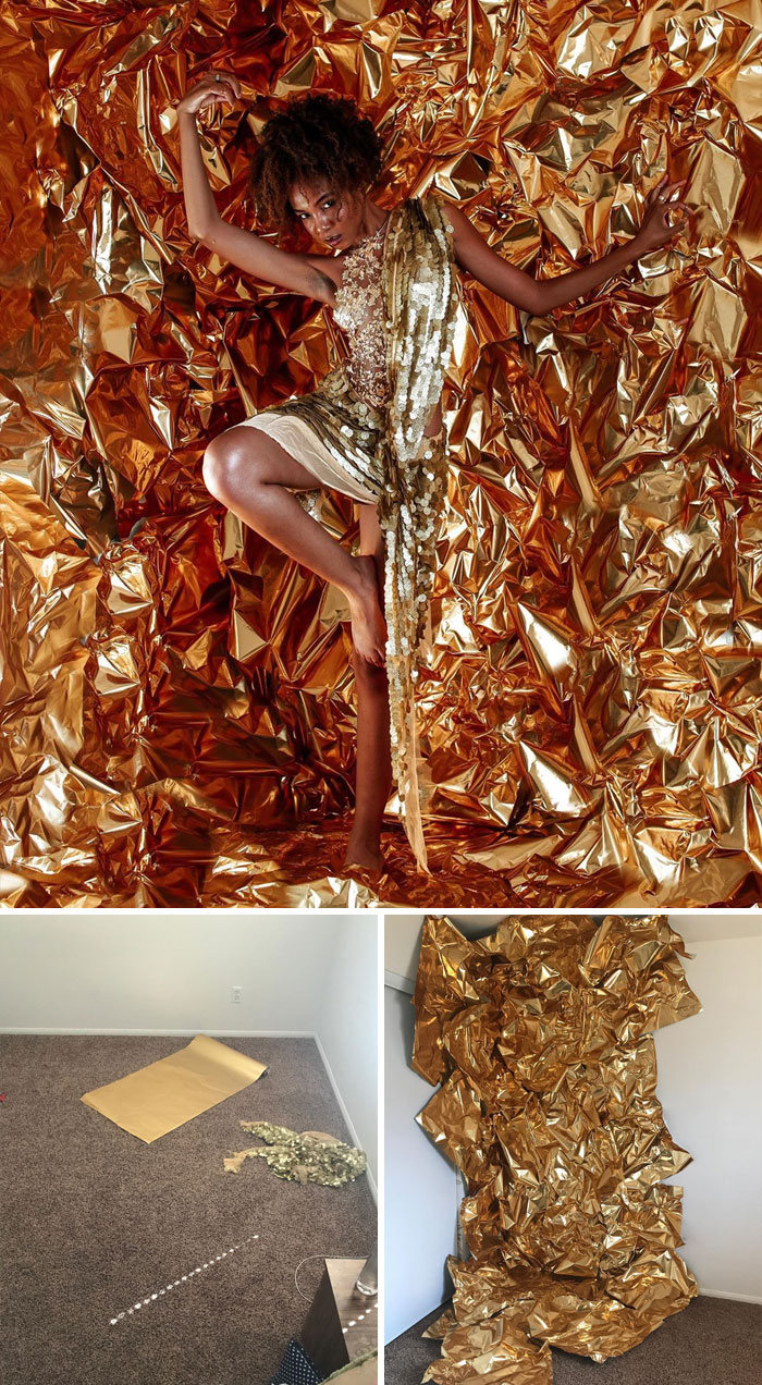 Modelo tira autorretratos dignos de capa de revista em casa totalmente sozinha 3