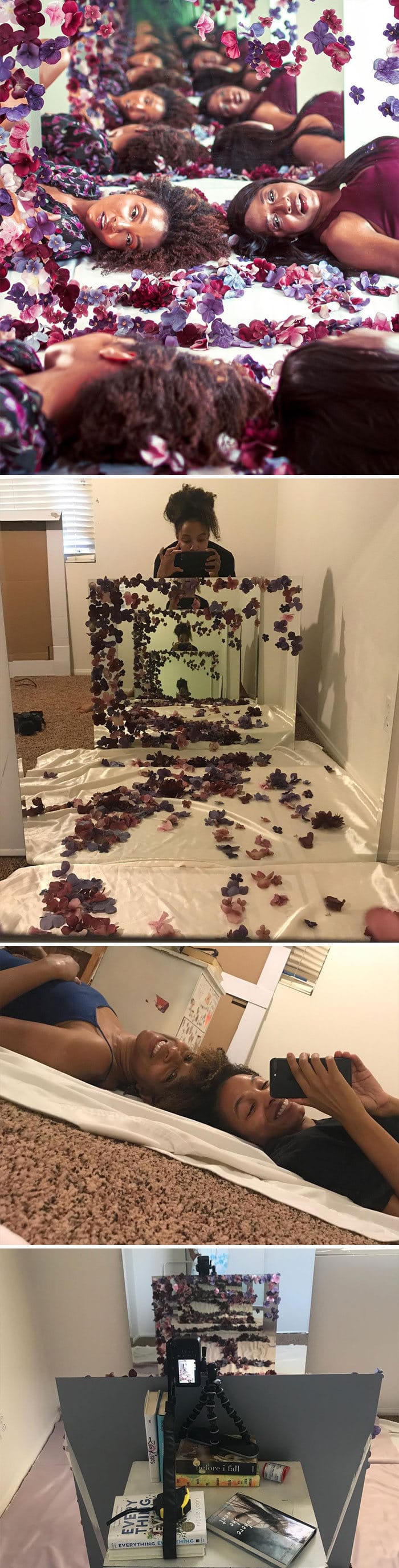 Modelo tira autorretratos dignos de capa de revista em casa totalmente sozinha 6