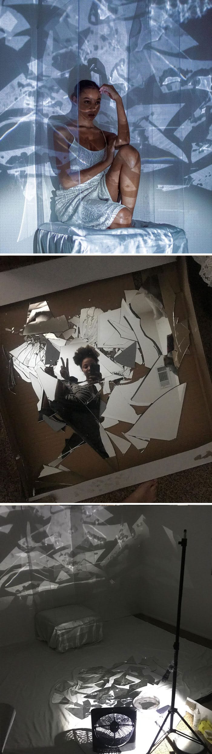 Modelo tira autorretratos dignos de capa de revista em casa totalmente sozinha 7