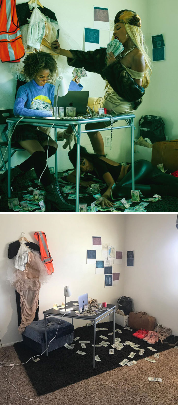 Modelo tira autorretratos dignos de capa de revista em casa totalmente sozinha 8