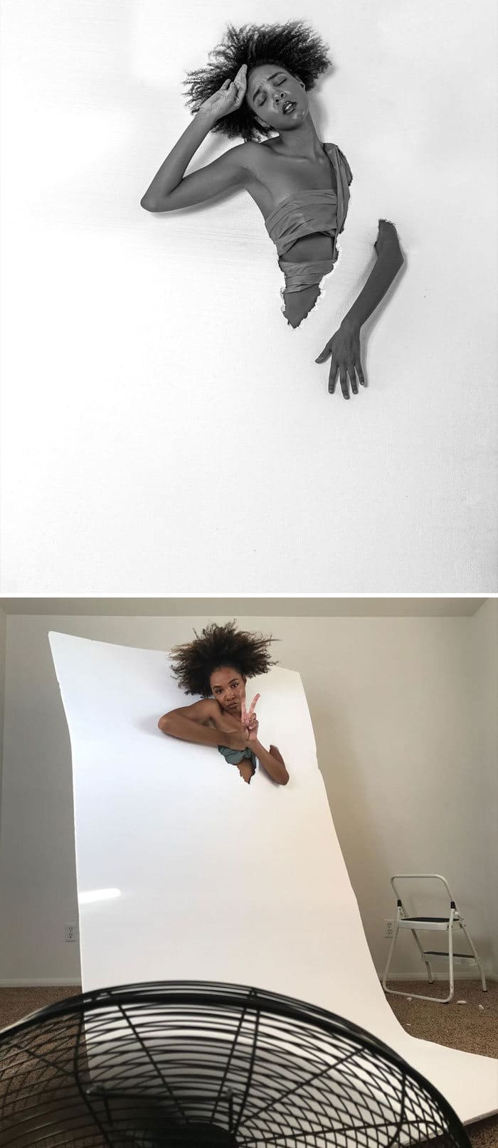 Modelo tira autorretratos dignos de capa de revista em casa totalmente sozinha 9