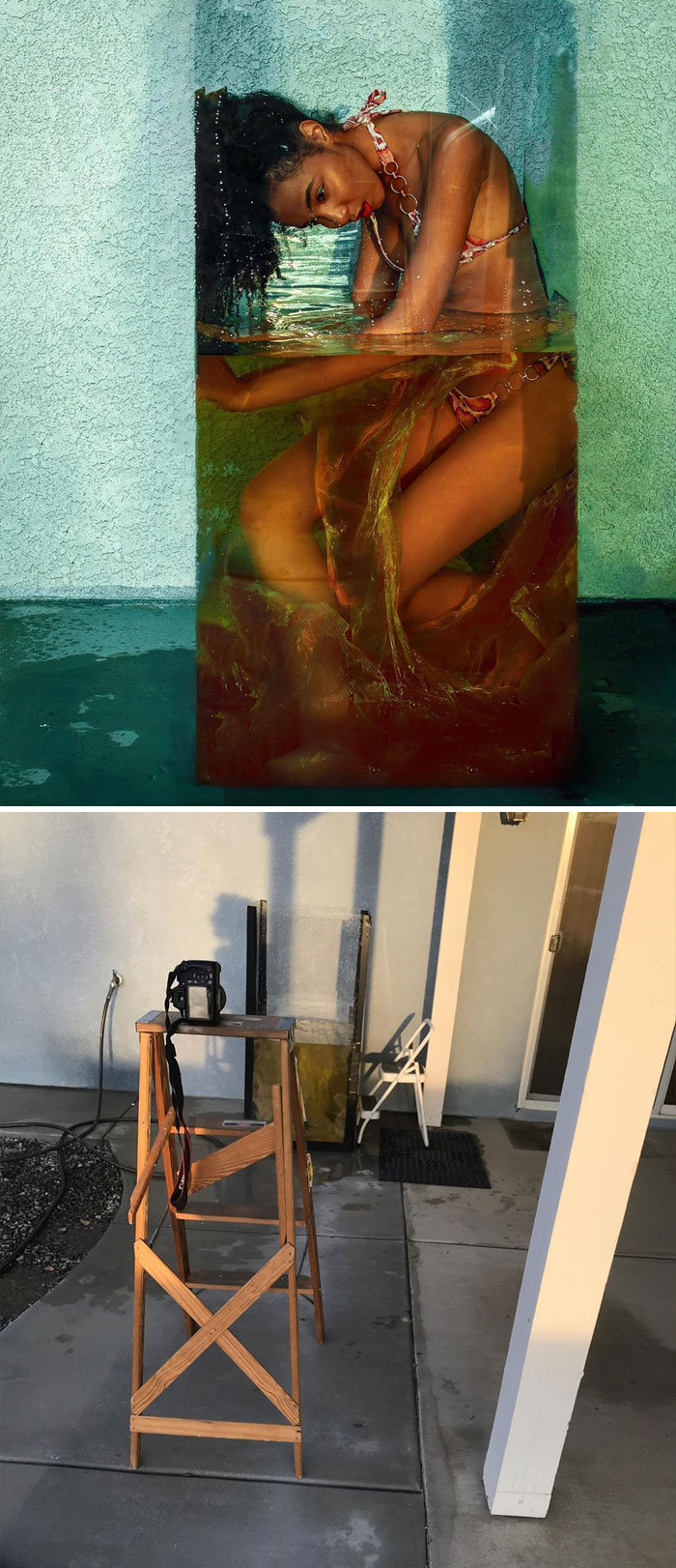 Modelo tira autorretratos dignos de capa de revista em casa totalmente sozinha 12