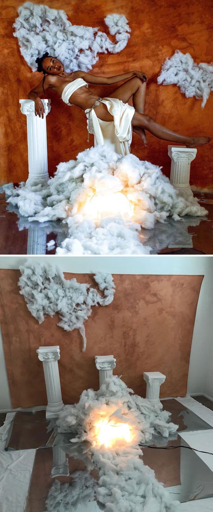 Modelo tira autorretratos dignos de capa de revista em casa totalmente sozinha 14