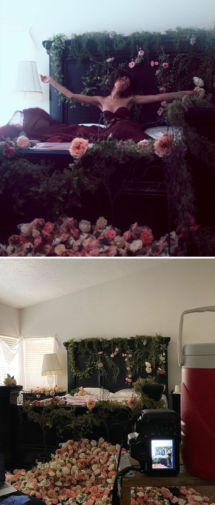 Modelo tira autorretratos dignos de capa de revista em casa totalmente sozinha 20