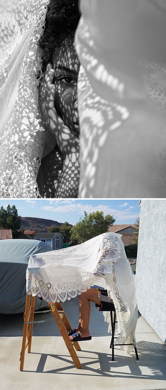 Modelo tira autorretratos dignos de capa de revista em casa totalmente sozinha 23