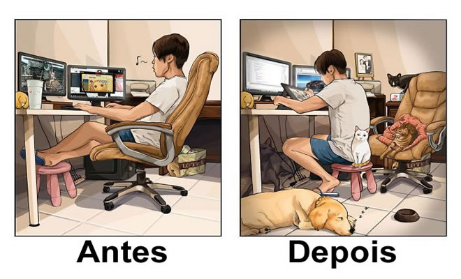 22 mudanças na vida que acontecem depois de arrumar um animal de estimação