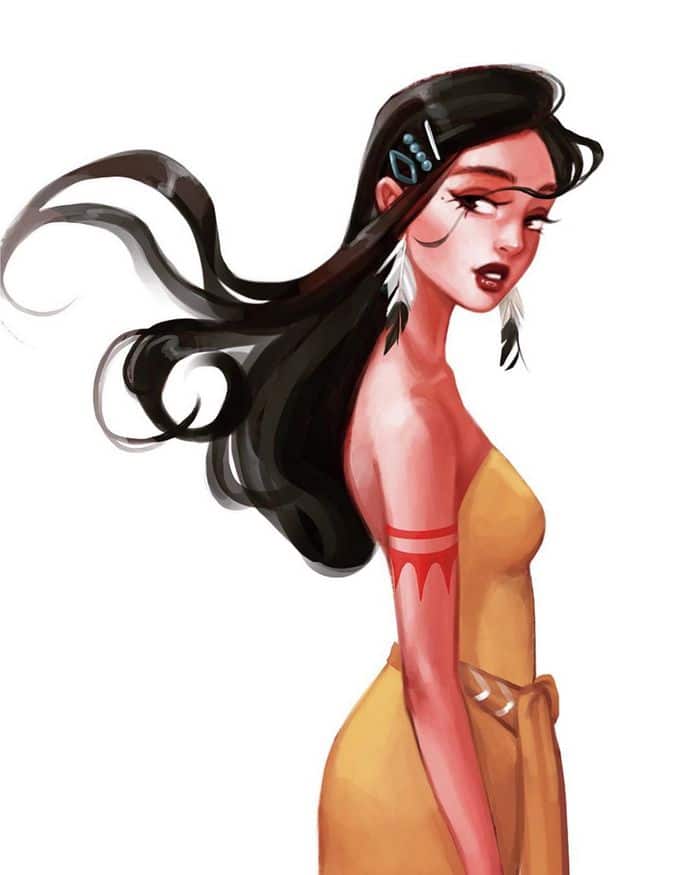 Uma artista cria looks casuais para personagens da Disney 18
