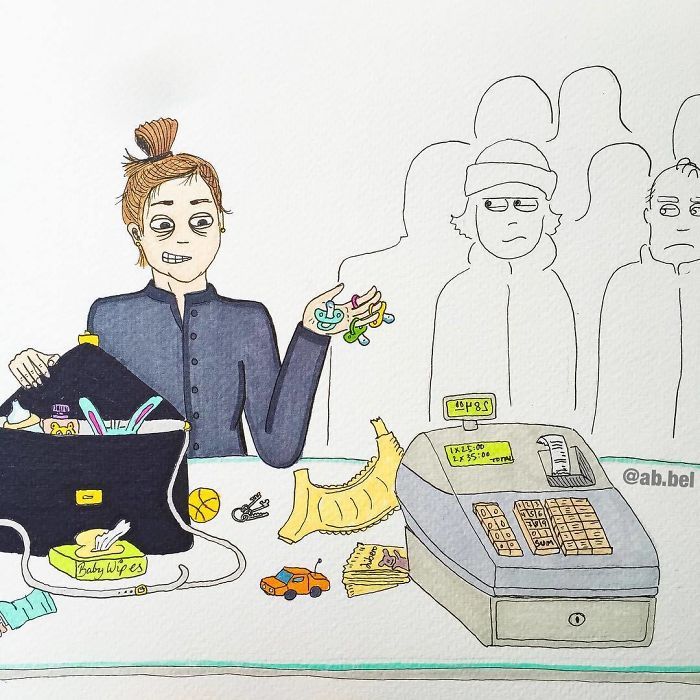 Uma mãe norueguesa mostra sua vida em ilustrações irônicas 16
