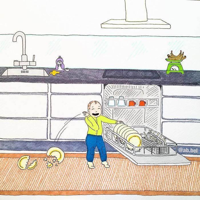 Uma mãe norueguesa mostra sua vida em ilustrações irônicas 17