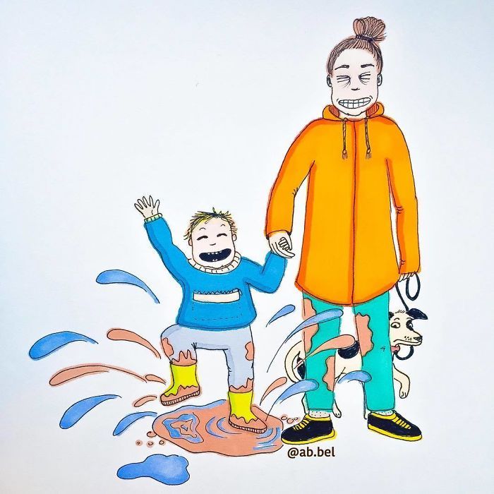 Uma mãe norueguesa mostra sua vida em ilustrações irônicas 22