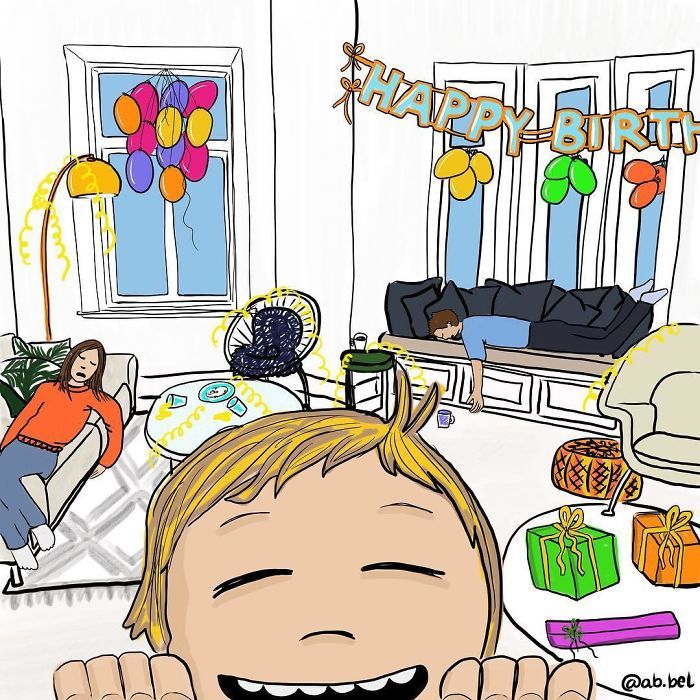 Uma mãe norueguesa mostra sua vida em ilustrações irônicas 32