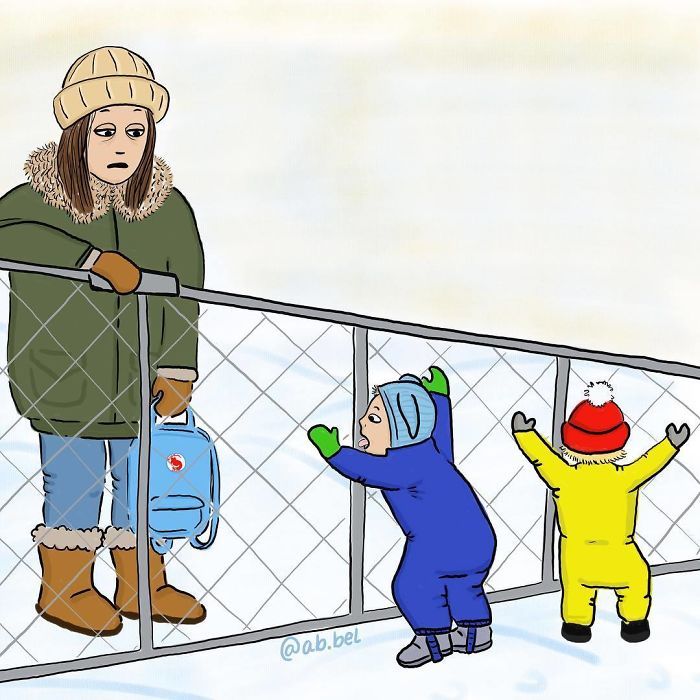 Uma mãe norueguesa mostra sua vida em ilustrações irônicas 35