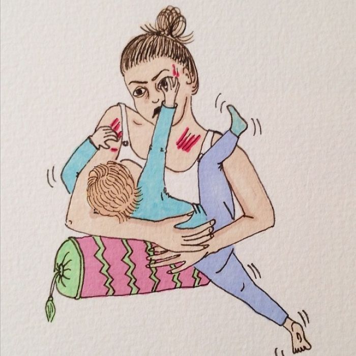 Uma mãe norueguesa mostra sua vida em ilustrações irônicas 40