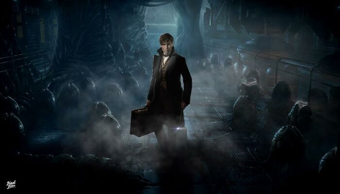 Artista cria edições hilárias de personagens em situações às quais eles não pertencem 1