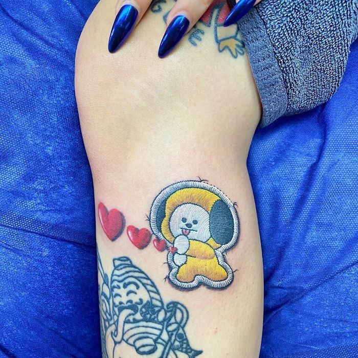 Artista cria tatuagens que parecem remendos costurados e aqui estão 44 de suas obras mais impressionantes 26