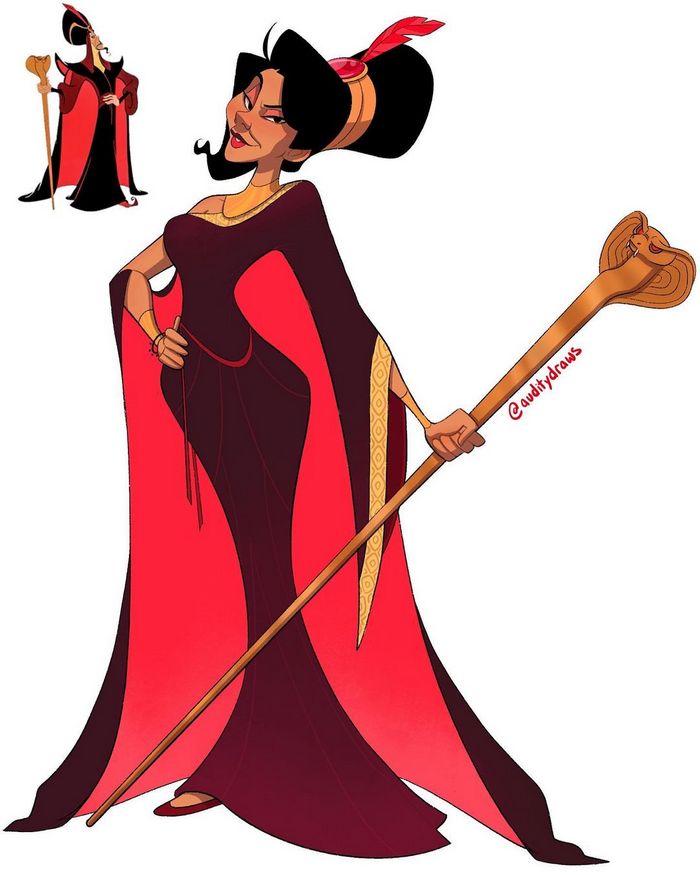 Artista faz vilões da Disney virarem princesas 4