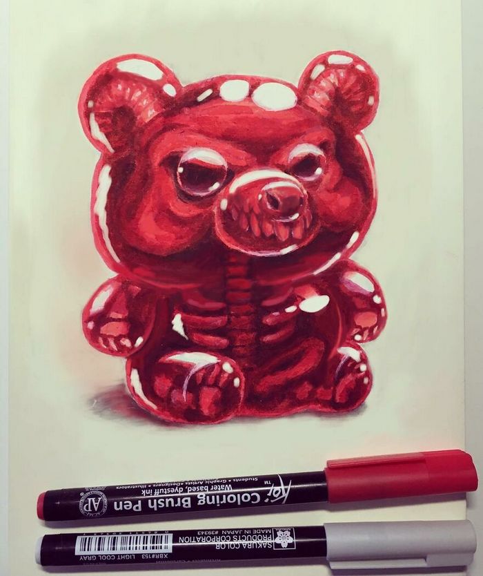 Artista russo cria ilustrações que são divertidas e assustadoras 8