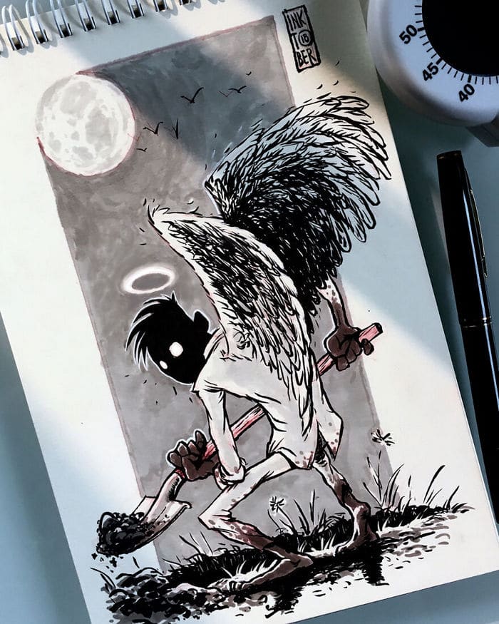 Artista russo cria ilustrações que são divertidas e assustadoras 9