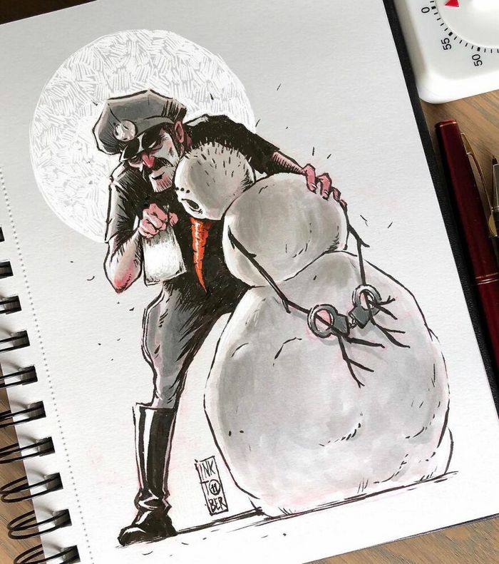 Artista russo cria ilustrações que são divertidas e assustadoras 23