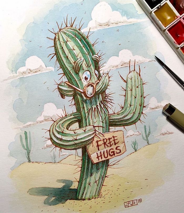 Artista russo cria ilustrações que são divertidas e assustadoras 24