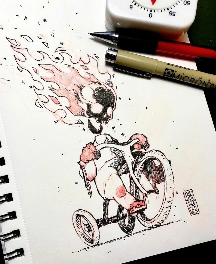 Artista russo cria ilustrações que são divertidas e assustadoras 27