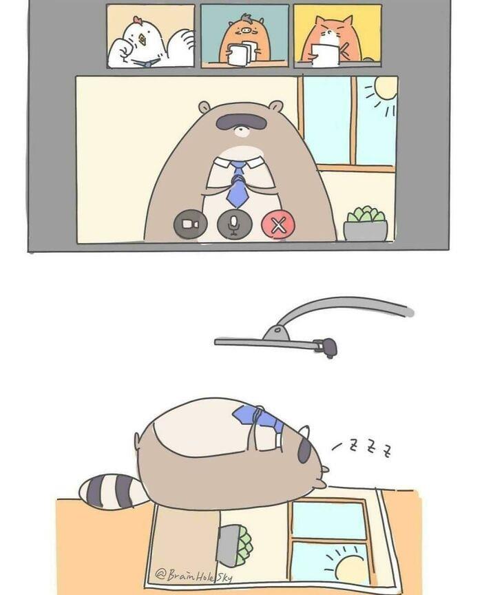 Artista taiwanês ilustra personagens fofinhos em situações engraçadas 6