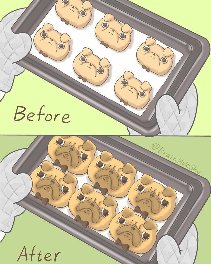 Artista taiwanês ilustra personagens fofinhos em situações engraçadas 22