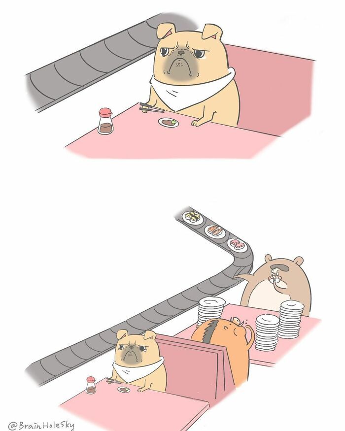 Artista taiwanês ilustra personagens fofinhos em situações engraçadas 24