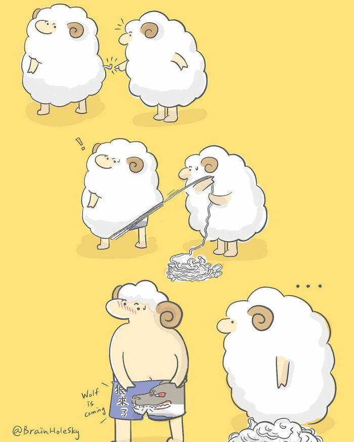 Artista taiwanês ilustra personagens fofinhos em situações engraçadas 29