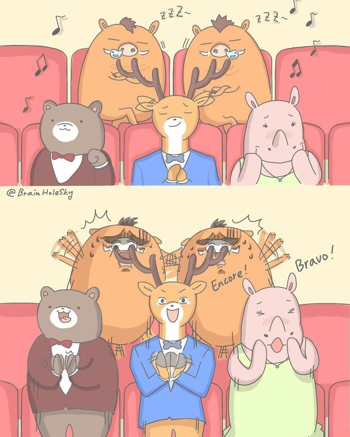 Artista taiwanês ilustra personagens fofinhos em situações engraçadas 34