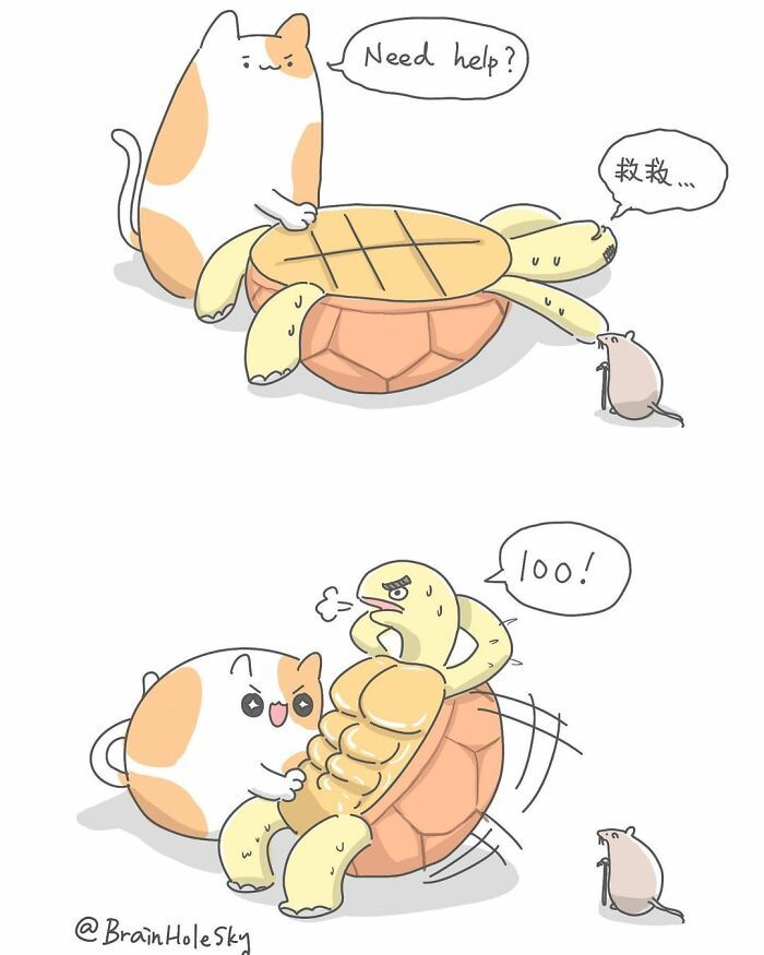 Artista taiwanês ilustra personagens fofinhos em situações engraçadas 38