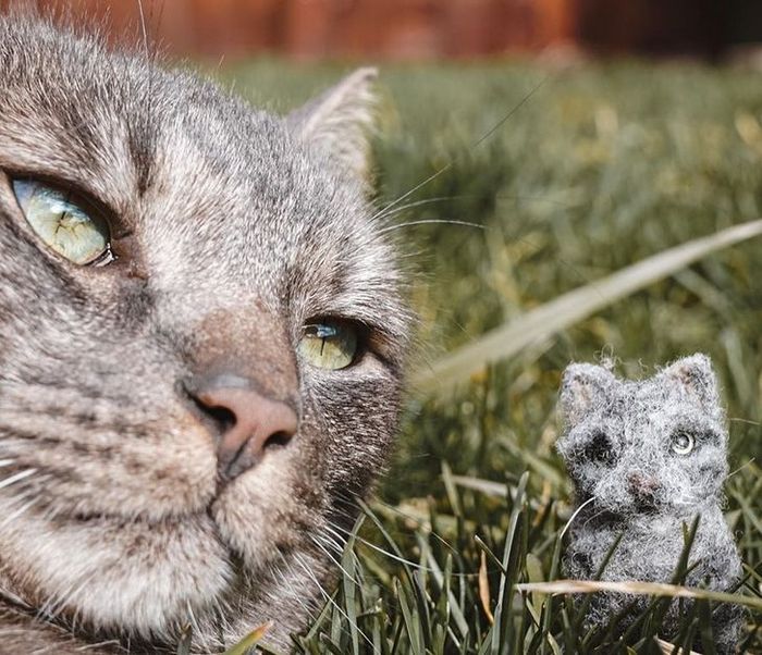 Este artista faz mini bichinhos de lã 17