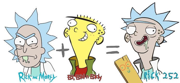 30 fusões de personagens de desenho animado pelo artista Dino Tomic 20