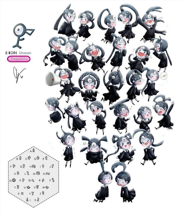 Sou um artista preso a uma cadeira de rodas e me desafiei a desenhar cada Pokémon como humano 10