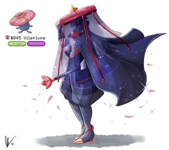 Sou um artista preso a uma cadeira de rodas e me desafiei a desenhar cada Pokémon como humano 15