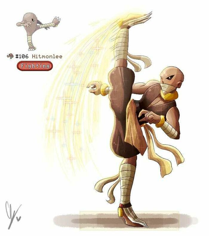 Sou um artista preso a uma cadeira de rodas e me desafiei a desenhar cada Pokémon como humano 24